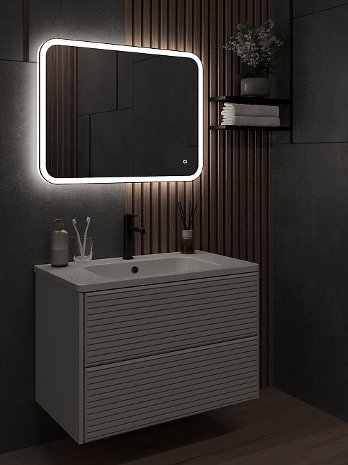 Зеркало с подсветкой КАПЕЛЛА (60*80 /80*60) /универсальное/ AQUA DE MARCO