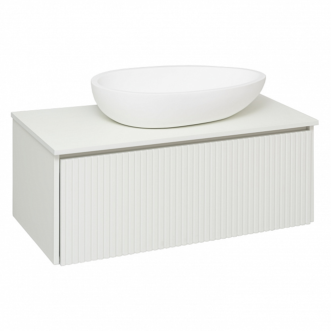 Тумба подвесная МОНАКО 90 /белый софт/ AQUA DE MARCO