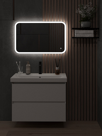 Зеркало с подсветкой КАПЕЛЛА (50*80 /80*50) /универсальное/ AQUA DE MARCO
