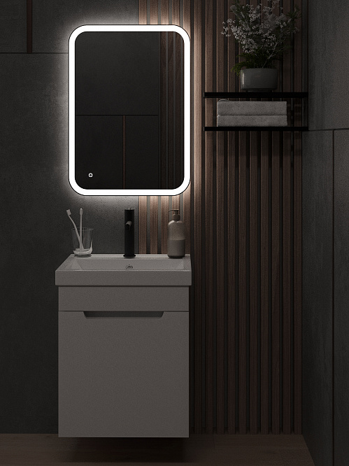 Зеркало с подсветкой КАПЕЛЛА (50*70 /70*50) /универсальное/ AQUA DE MARCO